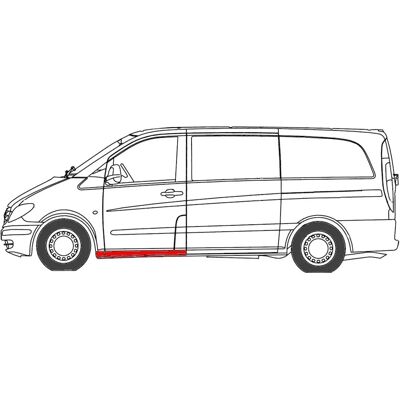 Pannello porta sinistro Blic per Mercedes-Benz - Accessorio auto Pannello porta sinistro Blic per Mercedes-Benz - Accessorio auto
