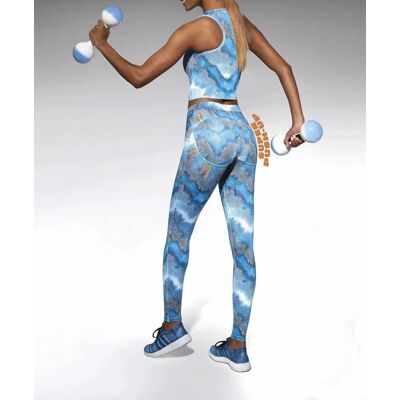 Sportovní legíny Bas Bleu Energy - Push-Up & Módní potisk - Unisex Sportovní legíny Bas Bleu Energy - Push-Up & Módní potisk - Unisex