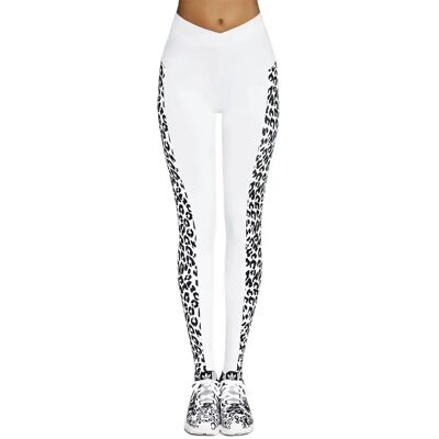 Bas Bleu 229-IRBIS WHITE+MULTICOLOR Leggings - Sportowe, Stylowe, Oddychające Bas Bleu 229-IRBIS WHITE+MULTICOLOR Leggings - Sportowe, Stylowe, Oddychające