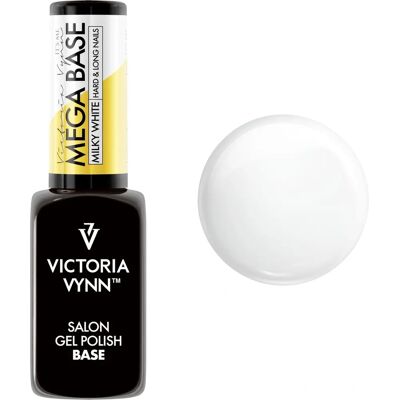 Victoria Vynn Mega Base Milky White - UV LED Hybrid Gel Polish - 8ml Victoria Vynn Mega Base Milky White - UV LED Hybrid Gel Polish - 8ml