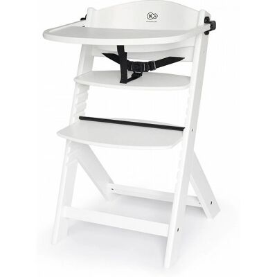 Chaise haute Enock Kinderkraft - Blanc - Design moderne et réglable Chaise haute Enock Kinderkraft - Blanc - Design moderne et réglable
