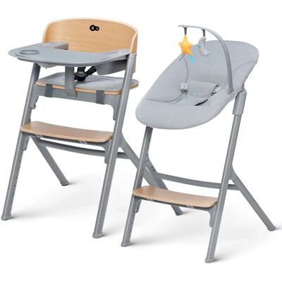 Kinderkraft Hochstuhl - 4-in-1 Verstellbarer Babystuhl Grau Kinderkraft Hochstuhl - 4-in-1 Verstellbarer Babystuhl Grau