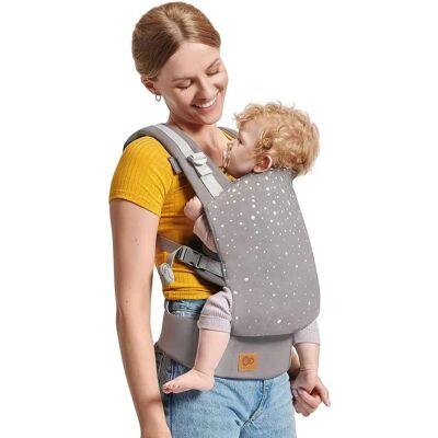 Kinderkraft Nino Confetti Grey Babybärare - Baby Carrier Kinderkraft Nino Confetti Grey Babybärare - Baby Carrier