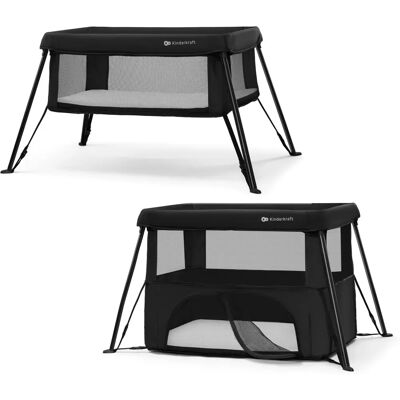 Kinderkraft Cami Black 3-in-1 Campingbed - Camping Bed Kinderkraft Cami Black 3-in-1 Campingbed - Camping Bed