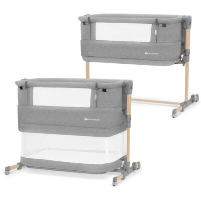 Kinderkraft Neste Grow Licht Grau - Beistellbett/Kinderbett Kinderkraft Neste Grow Licht Grau - Beistellbett/Kinderbett