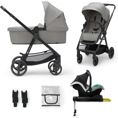 Passeggino 4-in-1 Kinderkraft Newly + Mink PRO - Grigio Passeggino 4-in-1 Kinderkraft Newly + Mink PRO - Grigio