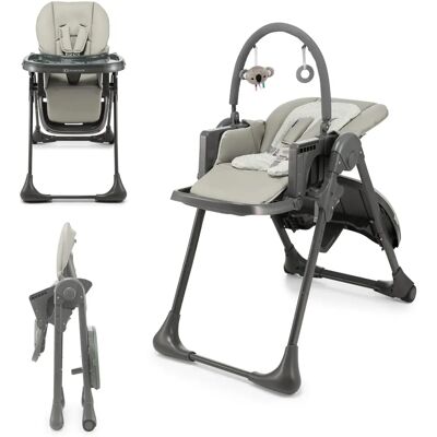 Kinderkraft Tummie Hochstuhl - Ab 6 Monaten geeignet, grau Kinderkraft Tummie Hochstuhl - Ab 6 Monaten geeignet, grau