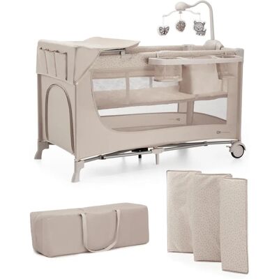 Kinderkraft JOY 2 Utazóágy - 60x120cm, bézs - Utazóágy Kinderkraft JOY 2 Utazóágy - 60x120cm, bézs - Utazóágy