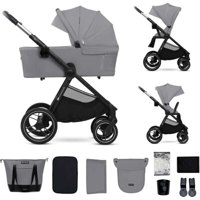 Poussette Kinderkraft NEA 2 - 2 en 1 avec nacelle et siège réversible - Publicité Poussette Kinderkraft NEA 2 - 2 en 1 avec nacelle et siège réversible - Publicité