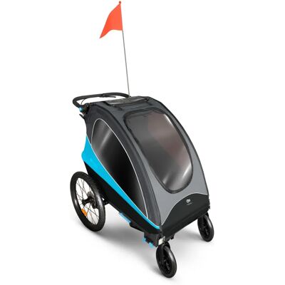 KINDERKRAFT NAVA 3-in-1 Fahrradanhänger - Sicherheit & Komfort KINDERKRAFT NAVA 3-in-1 Fahrradanhänger - Sicherheit & Komfort