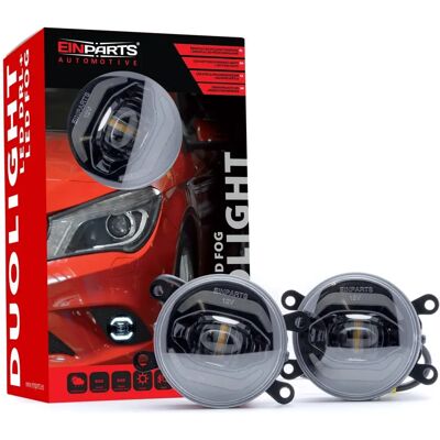 Set de faruri pentru ceață EINPARTS DUOLIGHT DL39 - Transparent în față cu cabluri Set de faruri pentru ceață EINPARTS DUOLIGHT DL39 - Transparent în față cu cabluri