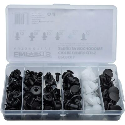 EINPARTS Autoklemmen Set - 100 Universele Plastic Clips voor Bekleding & Bumpers EINPARTS Autoklemmen Set - 100 Universele Plastic Clips voor Bekleding & Bumpers