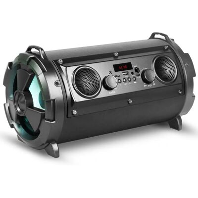 Haut-parleur Bluetooth Rebeltec SoundTube 190 - Portable, 8h batterie, Noir - Publicité Haut-parleur Bluetooth Rebeltec SoundTube 190 - Portable, 8h batterie, Noir - Publicité
