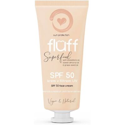 Crema Viso Fluff SPF50 - Tono uniforme 50ml Crema Viso Fluff SPF50 - Tono uniforme 50ml