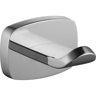 Omnires Trent Brass Bathroom Hook - Single, Chrome - Bathroom Accessories Omnires Trent Brass Bathroom Hook - Single, Chrome - Bathroom Accessories