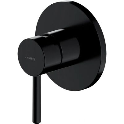 Omnires Y Wall-Mounted Black Shower and Bath Mixer - Shower and Bath Mixer Omnires Y Wall-Mounted Black Shower and Bath Mixer - Shower and Bath Mixer