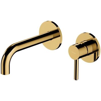 Miscelatore a incasso in ottone dorato Omnires - Bocca singola, Leva Miscelatore a incasso in ottone dorato Omnires - Bocca singola, Leva