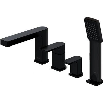 Omnires Baretti - Robinet de baie à 4 trous - Cartouche en céramique durable Omnires Baretti - Robinet de baie à 4 trous - Cartouche en céramique durable