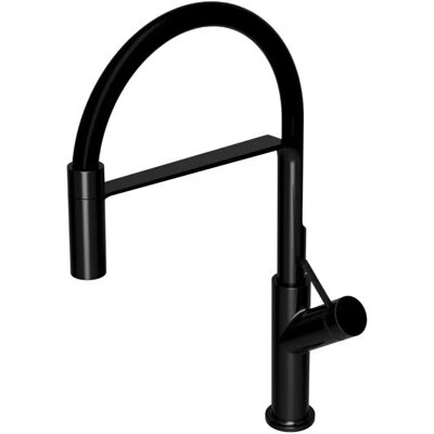 Robinet de Cuisine Omnires Vita Noir Mat - Retractable, Pivotant, 44cm - Publicité Robinet de Cuisine Omnires Vita Noir Mat - Retractable, Pivotant, 44cm - Publicité