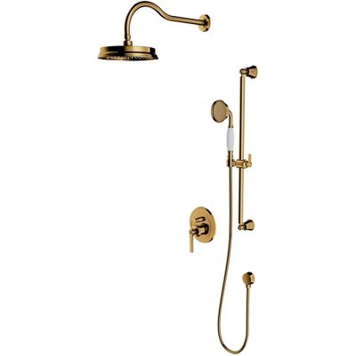Sistem complet de baie pe perete Omnires Armance - Auriu Sistem complet de baie pe perete Omnires Armance - Auriu