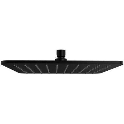 Omnires Cap de Dus de Pluie din Aleeză Negru Mat 25x25cm - Dus Omnires Cap de Dus de Pluie din Aleeză Negru Mat 25x25cm - Dus