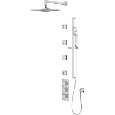 System prysznicowy termostatyczny Omnires Fresh - 3 funkcje, chrom System prysznicowy termostatyczny Omnires Fresh - 3 funkcje, chrom