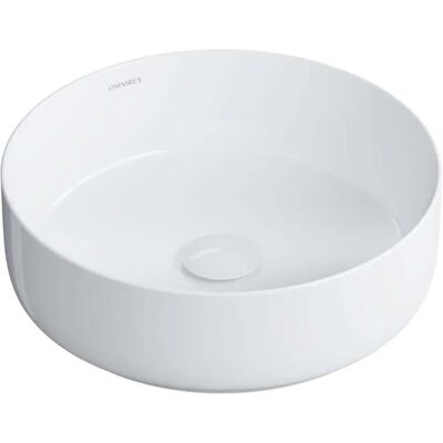 Omnires Tulsa Wall-mounted Sink - Circular, White Glossy Ceramic Omnires Tulsa Wall-mounted Sink - Circular, White Glossy Ceramic