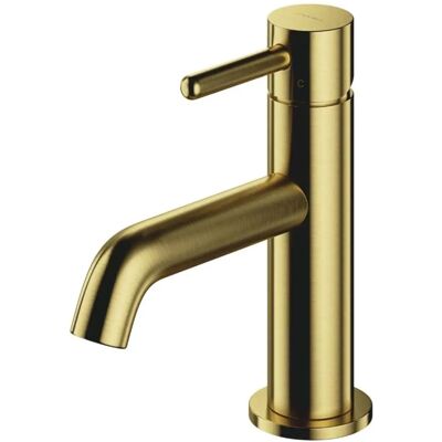 Grifo Omnires Y - Latón Cepillado, Alcance 12cm, Altura 8cm - Mezclador de lavabo Grifo Omnires Y - Latón Cepillado, Alcance 12cm, Altura 8cm - Mezclador de lavabo