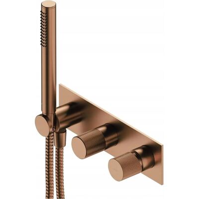 Grifería de baño Omnires Contour - Cobre cepillado - Modelo CT8035/1CPB Grifería de baño Omnires Contour - Cobre cepillado - Modelo CT8035/1CPB