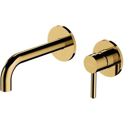 Omnires Gouden Wandgemonteerde Wastafelmengkraan Omnires Gouden Wandgemonteerde Wastafelmengkraan