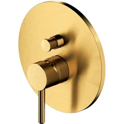 Miscelatore Omnires Y - Oro spazzolato, Circolare, Minimalista - Rubinetto Miscelatore Omnires Y - Oro spazzolato, Circolare, Minimalista - Rubinetto