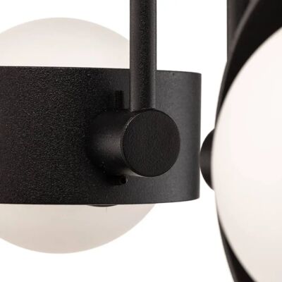 Euluna Mado czarna stalowa lampa sufitowa Euluna Mado czarna stalowa lampa sufitowa