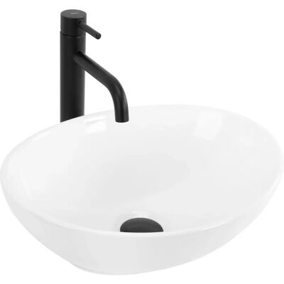 Rea Sofia White Countertop Washbasin - Washbasin Rea Sofia White Countertop Washbasin - Washbasin