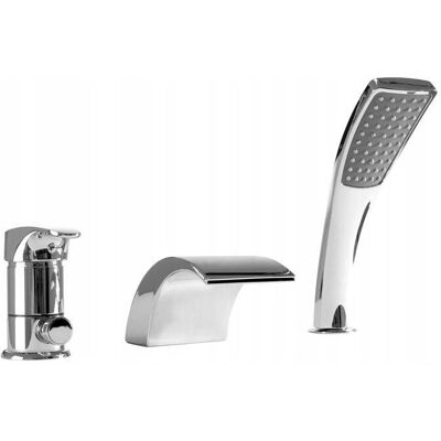 Rea Riven Bath Faucet - Durable Chrome Finish - Suitable for Bathtubs Rea Riven Bath Faucet - Durable Chrome Finish - Suitable for Bathtubs