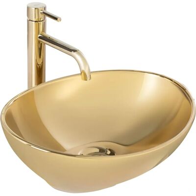 Rea Sofia Gold Contemporary Traditional Countertop Washbasin - Washbasin Rea Sofia Gold Contemporary Traditional Countertop Washbasin - Washbasin