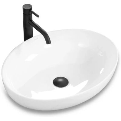 Rea Carola Slim White Washbasin - Washbasin Rea Carola Slim White Washbasin - Washbasin