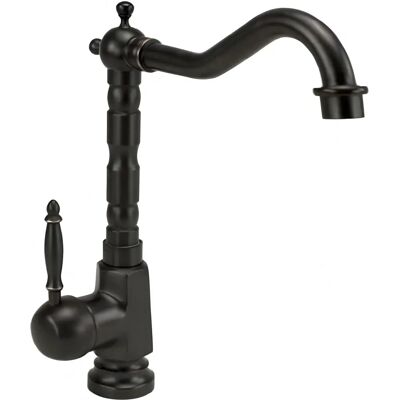 Miscelatore lavabo alto vintage REA in stile retrò, nero antico Miscelatore lavabo alto vintage REA in stile retrò, nero antico