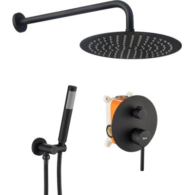 Rea Lungo Black Shower System - Shower System Rea Lungo Black Shower System - Shower System
