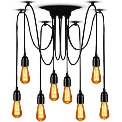 Toolight JDL-02 Katto-valaisin Spider 8 - Musta Toolight JDL-02 Katto-valaisin Spider 8 - Musta
