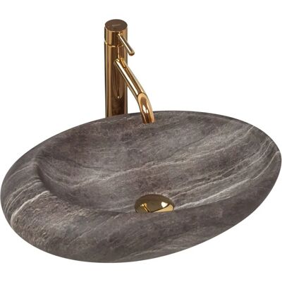 Rea a stone grey countertop basin - Washbasin Rea a stone grey countertop basin - Washbasin