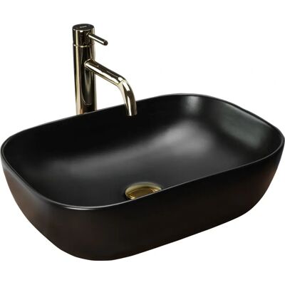 Rea Belinda Black Mat Washbasin - Bathroom Fixture Rea Belinda Black Mat Washbasin - Bathroom Fixture