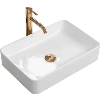 Rea Avia Countertop Washbasin - White - Contemporary Design Rea Avia Countertop Washbasin - White - Contemporary Design
