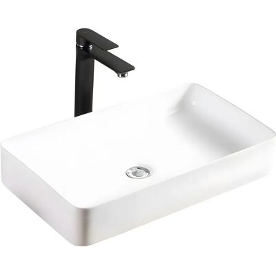Rea Denis White Ceramic Modern Washbasin - Sink Rea Denis White Ceramic Modern Washbasin - Sink