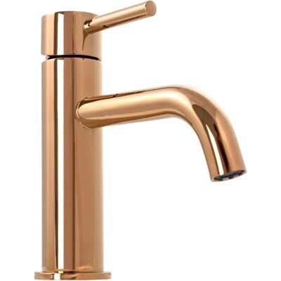 Rea Lungo Rose Gold Bathroom Faucet - Low Rea Lungo Rose Gold Bathroom Faucet - Low