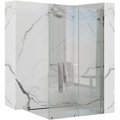 Rea Rea Panel de Ducha Walk-in - 100cm, Transparente/Cromo Rea Rea Panel de Ducha Walk-in - 100cm, Transparente/Cromo