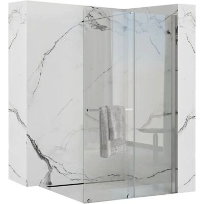 Pannello Doccia Walk-in Rea - 120cm, Trasparente / Cromo - Vetro di Sicurezza Pannello Doccia Walk-in Rea - 120cm, Trasparente / Cromo - Vetro di Sicurezza