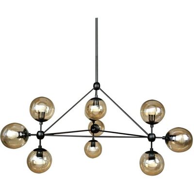 Toolight Lampada Sospensione APP264-10C nera - Lampada a sospensione Toolight Lampada Sospensione APP264-10C nera - Lampada a sospensione