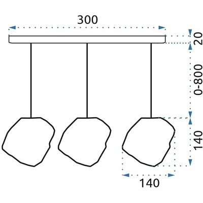 Toolight Cromo Lampada a Sospensione Moderna Ghiaccio - Luce G4 3 Punti Toolight Cromo Lampada a Sospensione Moderna Ghiaccio - Luce G4 3 Punti