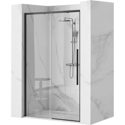 Porta doccia nera solare Rea 150 - Porte doccia Porta doccia nera solare Rea 150 - Porte doccia