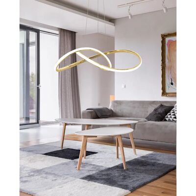 Lampada a sospensione dorata Toolight - Luce LED regolabile Lampada a sospensione dorata Toolight - Luce LED regolabile